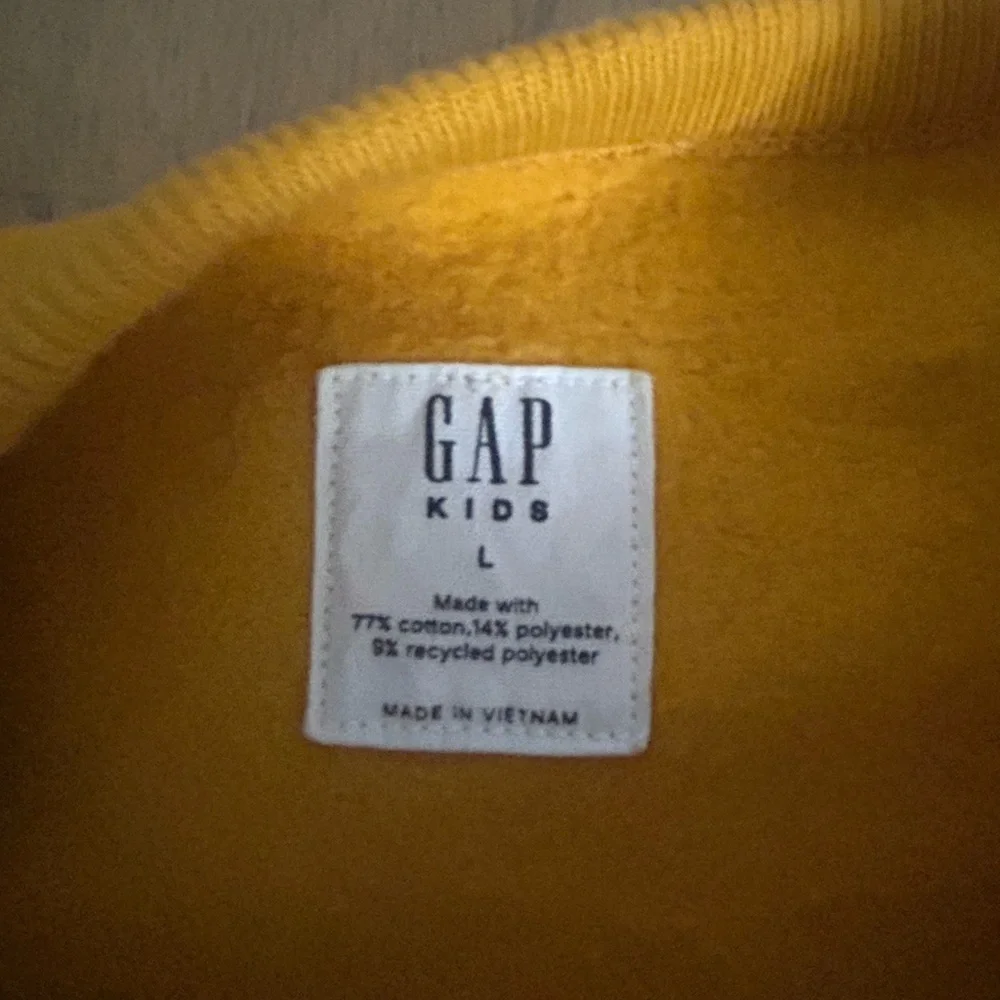 GAP Kids Yellow Logo Crewneck Sweatshirt